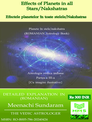 cover image of Efectele planetelor în toate stelele/Nakshatras (Romanian)